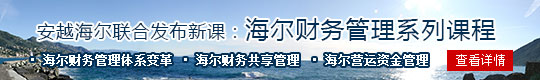 2012安越海尔联合发布新课：海尔财务管理系列课程